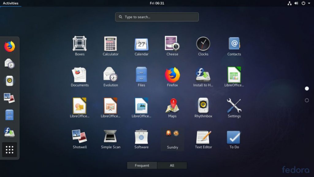 linux desktop screenshot