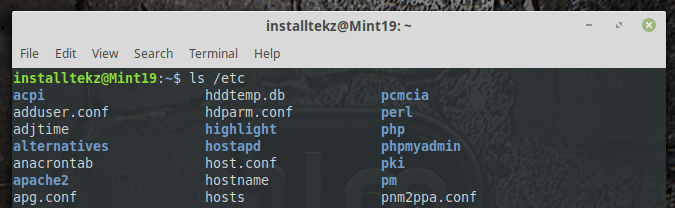 linux etc directory