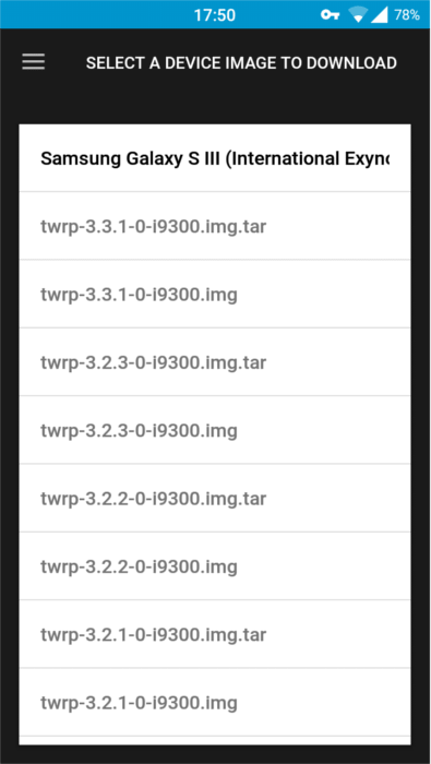 TWRP frontend updating