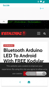 Bluetooth Arduino LED App Screenshot